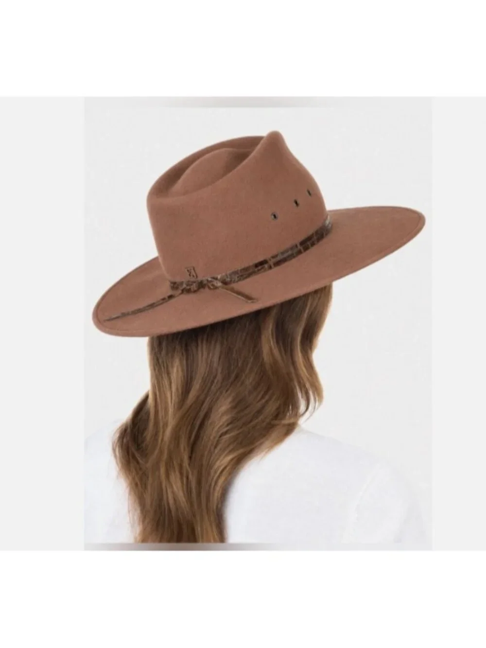 Eric Javits New York Jade Wool Fedora Hat Russet ( O/S )